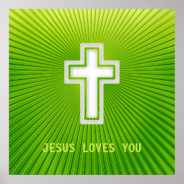 JESUS LOVES YOU - Christian Poster ポスター