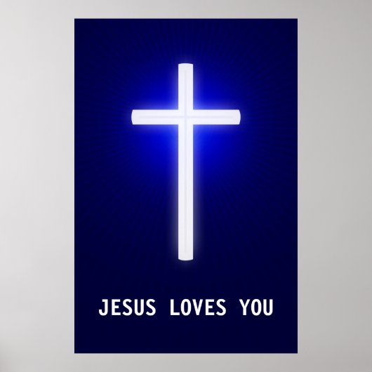 JESUS LOVES YOU - Christian Poster ポスター (正面)