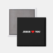 Jesus Loves You - Christian Religious マグネット (正面/裏面)