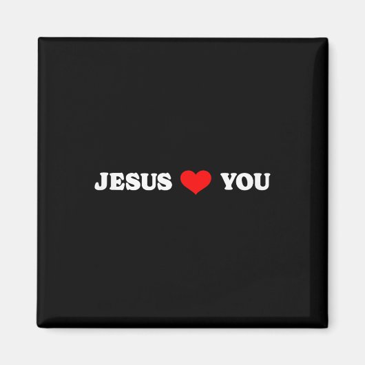 Jesus Loves You - Christian Religious マグネット (正面)