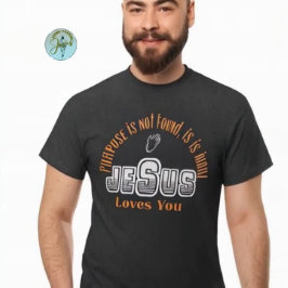 Jesus loves you, faith inspiration design idea  tシャツ