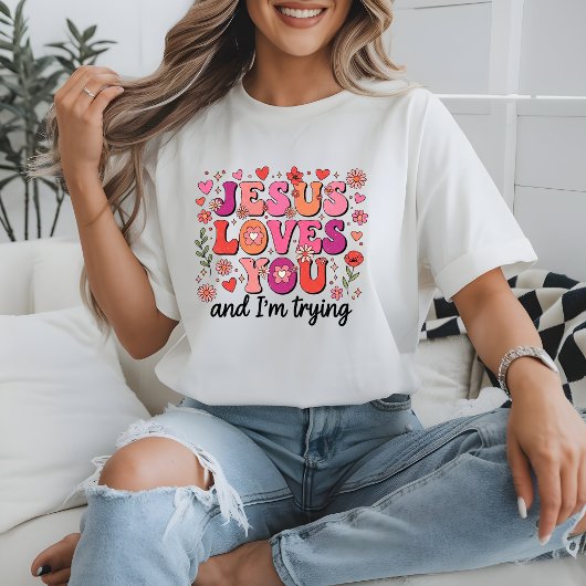 Jesus Loves You Funny Christian Tee Tシャツ