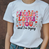 Jesus Loves You Funny Christian Tee Tシャツ
