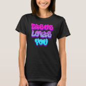 Jesus Loves You Graffiti Christian Tシャツ (正面)