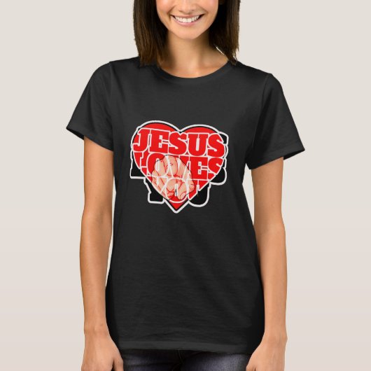 Jesus Loves You-Inspirational Christian Faith Tシャツ (正面)