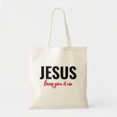 Jesus Loves You & Me - tote (lovesively) トートバッグ (正面)