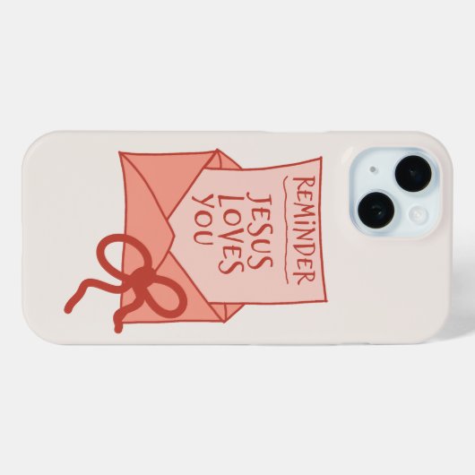 Jesus loves you phone case Case-Mate iPhoneケース (裏面 (横))