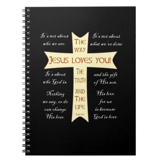 Jesus Loves You - Playing Cards ノートブック (正面)