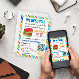 Jesus Loves You - Shoeboxパーティー招待状 招待状