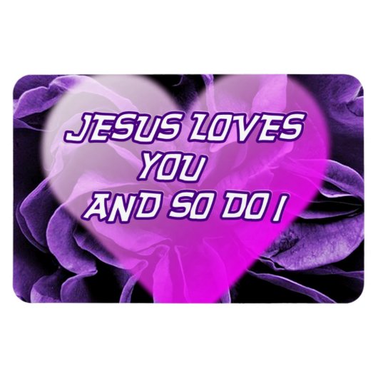 Jesus Loves You & so do I_Premium Flexi Magnet マグネット (横)