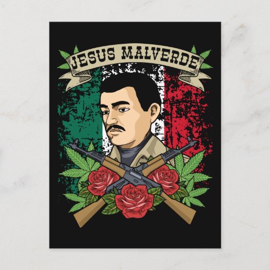 Jesus Malverde Gift Women & Men Jesus Malverde ポストカード (正面)