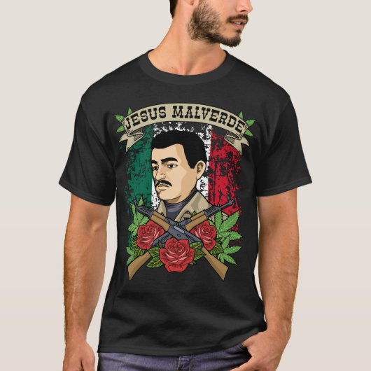 Jesus Malverde Gift Women & Men Jesus Malverde Tシャツ (正面)