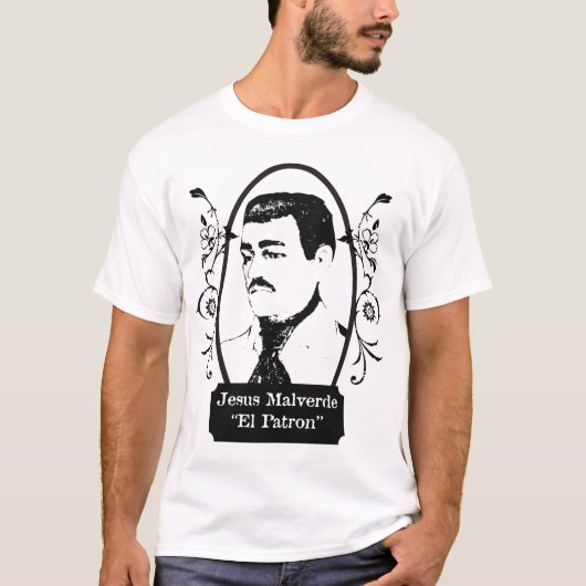 Jesus Malverde (Santo Narco) Tシャツ (正面)