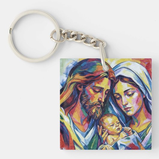 Jésus Marie et Joseph キーホルダー (正面)