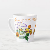 Jesus & Me with Coffee or Tea カフェラテマグ (左アングル)