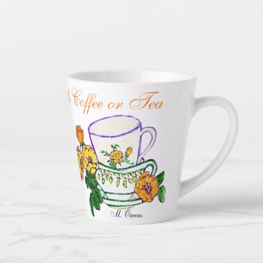 Jesus & Me with Coffee or Tea カフェラテマグ (右)