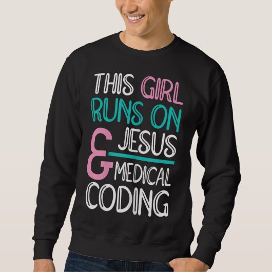 Jesus & Medical Coder スウェットシャツ (正面)