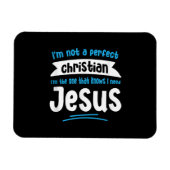 Jesus Men Women Kids Christian Bible Faith マグネット (横)