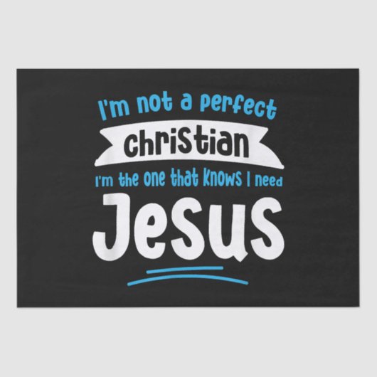 Jesus Men Women Kids Christian Bible Faith 薄葉紙 (正面)