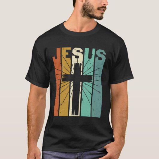 Jesus Men Women Kids Christian Bible Faith Tシャツ (正面)