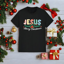 Jesus Merry Christmas Christian Holiday Tシャツ