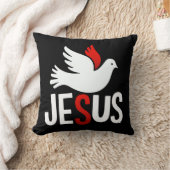 Jesus mit Taube クッション (ブランケット)