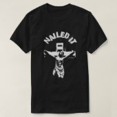 Jesus Nailed It Atheist Punk Goth Tシャツ (デザイン正面)