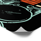 Jesus Name I Play Drums God Drumming Music Christi ポスター (角)