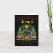 Jesus Nativity Christian Christmas Bible Pjs Toddl カード (正面)
