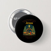 Jesus Nativity Christian Christmas Bible Pjs Toddl 缶バッジ (正面&裏面)