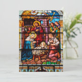 Jesus Nativity Scene in Stained Glass シーズンカード (スタンド正面)