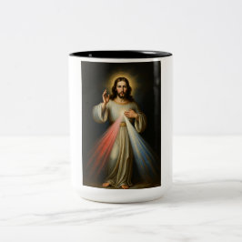 Jesus of the Divine Mercy Coffee Mug ツートーンマグカップ