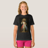 Jesus of the Divine Mercy Girl's Tee Shirt Tシャツ (正面フル)