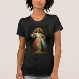 Jesus of the Divine Mercy Women's Tee Shirt Tシャツ
