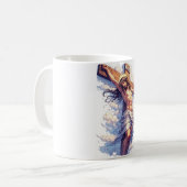 Jesus on the Cross Christian Coffee Mug コーヒーマグカップ (正面左)