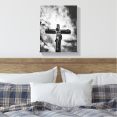 Jesus on the Cross – Faith and Redemption Canvas   キャンバスプリント (インサイチュ (寝室))