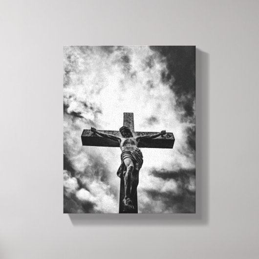 Jesus on the Cross – Faith and Redemption Canvas   キャンバスプリント (正面)