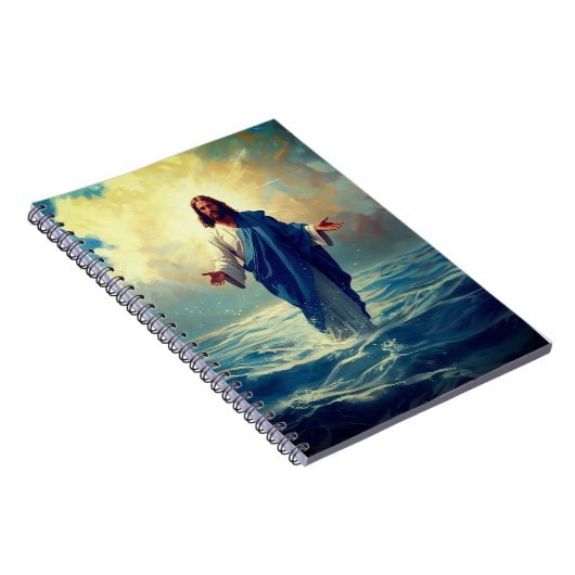 Jesus on Water Classic Notebook Lined Pages ノートブック (右側)