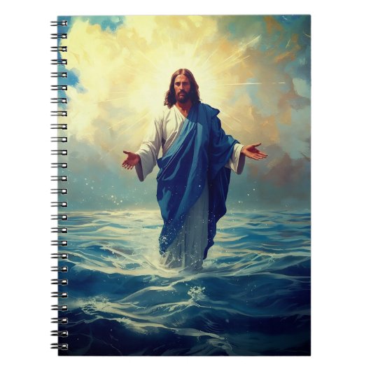 Jesus on Water Classic Notebook Lined Pages ノートブック (正面)
