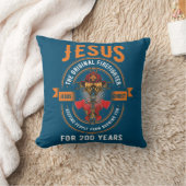 Jesus Original Firefighter Faith Cross Christian クッション (ブランケット)