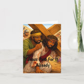 Jesus Paid カード (正面)