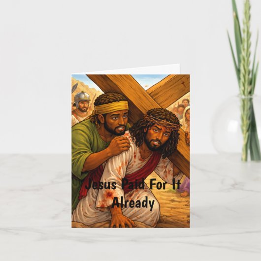 Jesus Paid カード (正面)