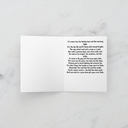 Jesus Paid カード (内部)