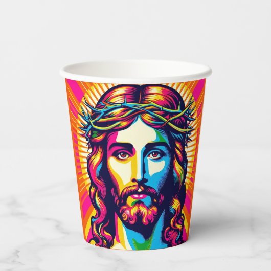 Jesus paper cups. 紙コップ (裏面)