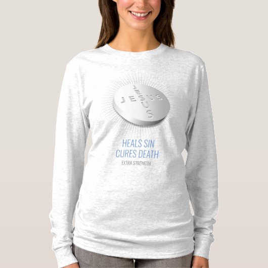 Jesus Pill – カスタマイズ可能な信仰Hope 祈 God Tシャツ (正面)