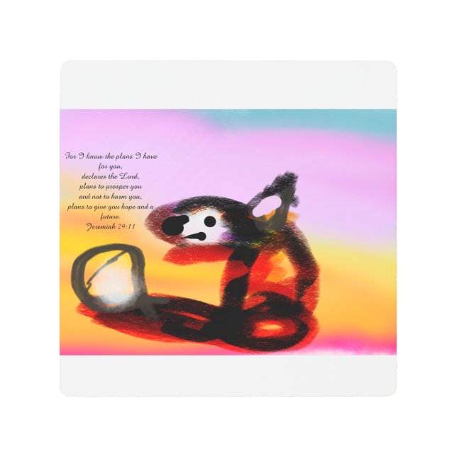 jesus plan  メタルプリント (正面)