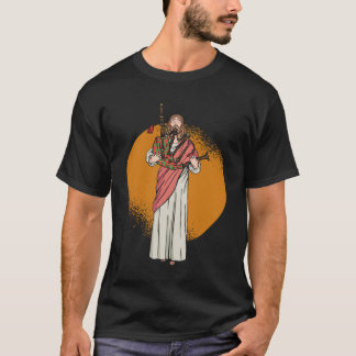 Jesus Playing Bagpipes - Bagpipe Scottish Music Tシャツ
