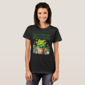 Jesus Praising Plant Lady – クリスチャン・イエス愛好家 Tシャツ (正面フル)