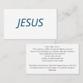 Jesus Prayer Standard, 3.5" x 2.0" Business Card 名刺 (正面/裏面)