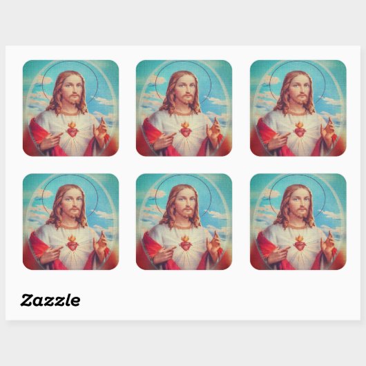 Jesus Prayer traditional photography stickers スクエアシール (シート)